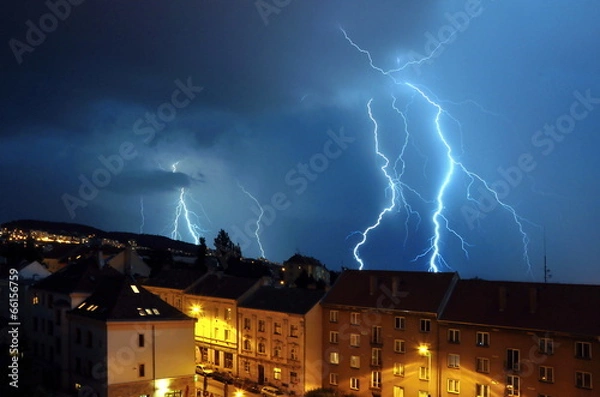 Fototapeta thunderstorm