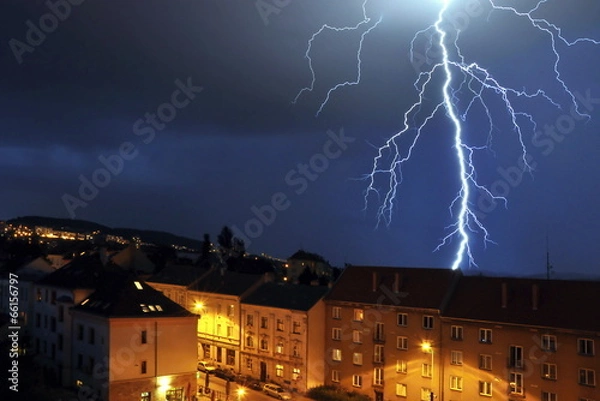 Fototapeta thunderstorm