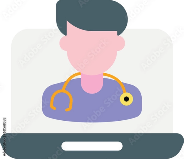 Fototapeta  flat icon design style