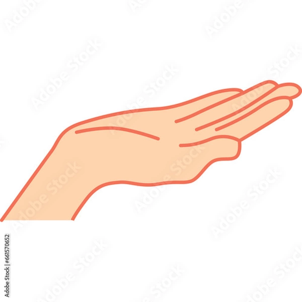 Fototapeta Hand Vector Shape