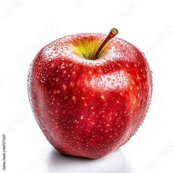 Fototapeta Red apple isolated photo on white background