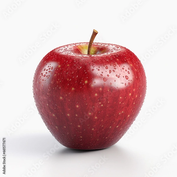 Fototapeta Red apple isolated photo on white background