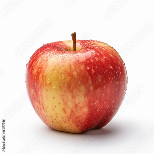 Fototapeta Red apple isolated photo on white background
