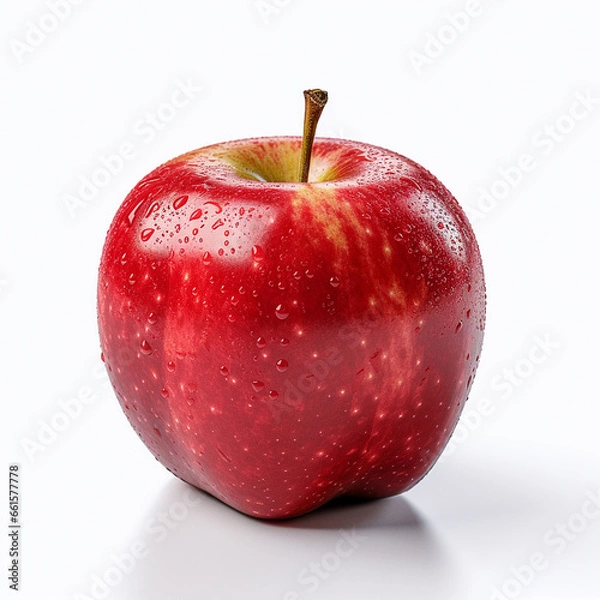 Fototapeta Red apple isolated photo on white background