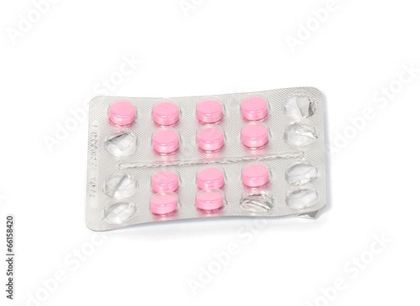 Fototapeta pink pill