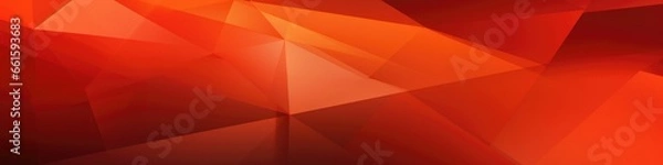Obraz A red and orange abstract background with triangles.