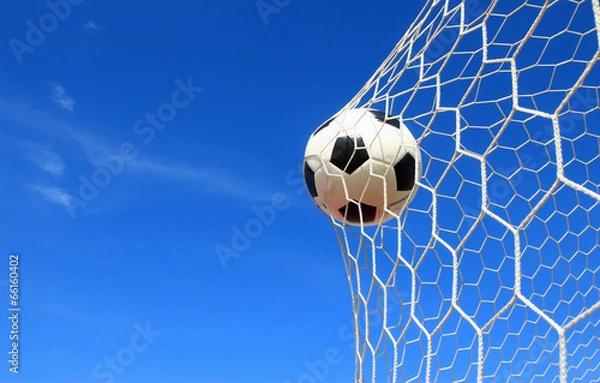 Obraz soccer ball in goal