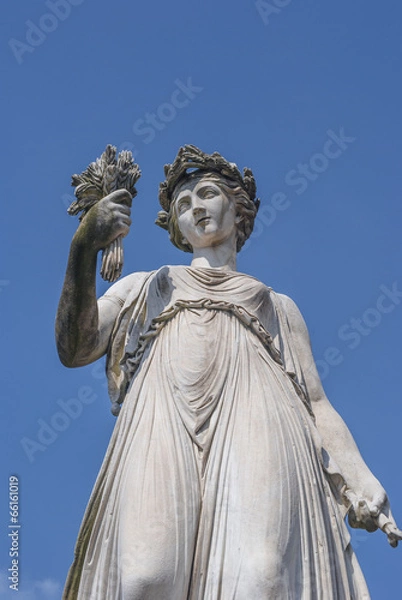 Obraz statua e il fiore