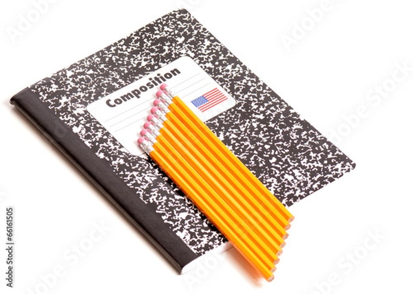 Obraz Notebook and Pencils