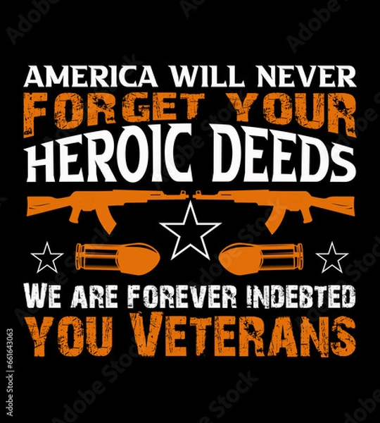 Obraz Veterans Day Sublimation Illustration