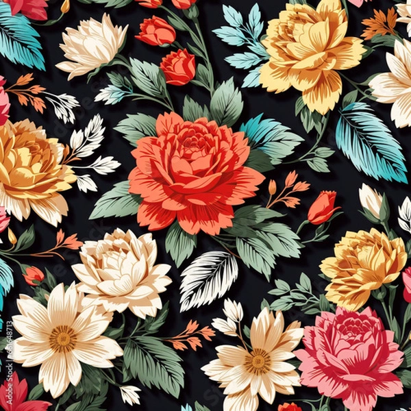 Obraz seamless floral pattern