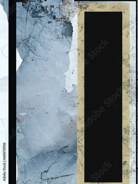 Fototapeta Abstract grunge rectangular frame