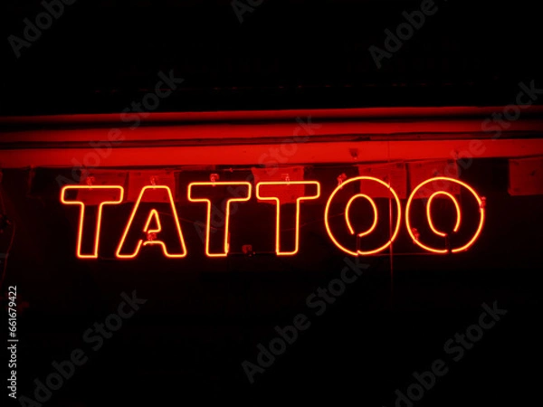 Obraz NEON TATTOO SIGN
