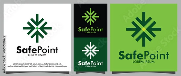 Obraz Meeting point logo template
