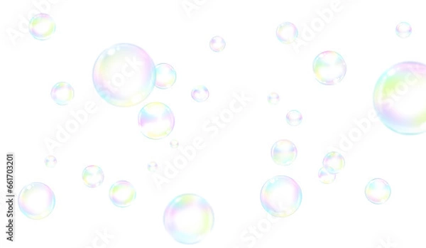 Fototapeta bubbles in the air