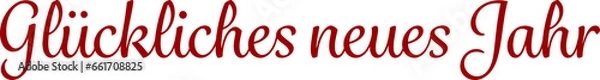 Fototapeta Digital png text of gluckliches neues jarh on transparent background
