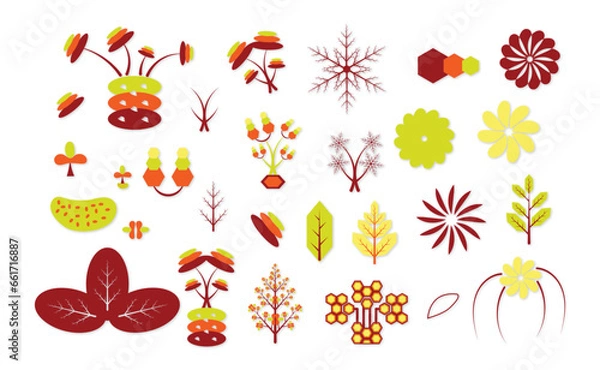 Obraz Abstract Elegance: Vector Element Design Delight