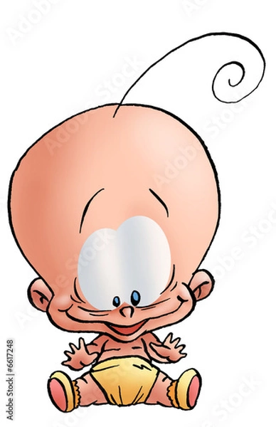 Fototapeta bébé03-1cheveux