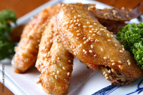 Fototapeta 手羽先の唐揚げ