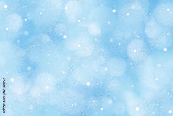 Fototapeta 毛玉のような雪空