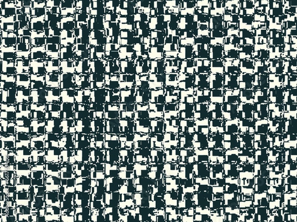 Obraz Abstract grunge background. Monochrome composition of irregular graphic elements.	