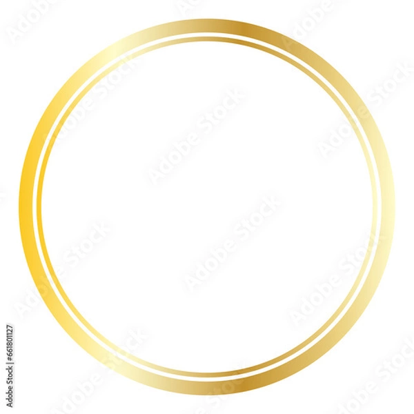Fototapeta gold frame circle