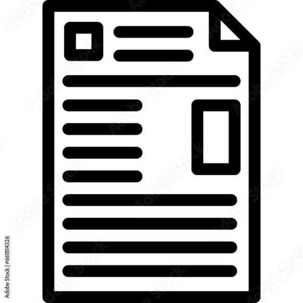 Fototapeta File flat icon vector illustration