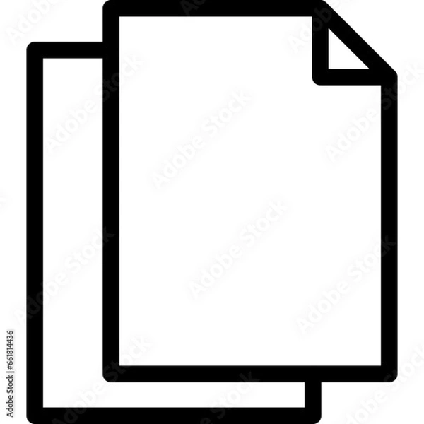 Fototapeta Copy flat icon vector illustration