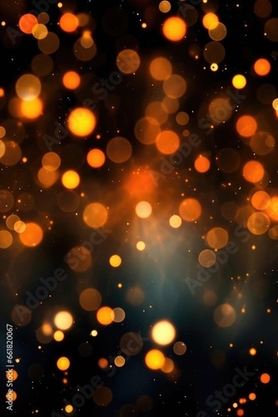 Obraz Abstract bokeh background. Festive lights defocused background.