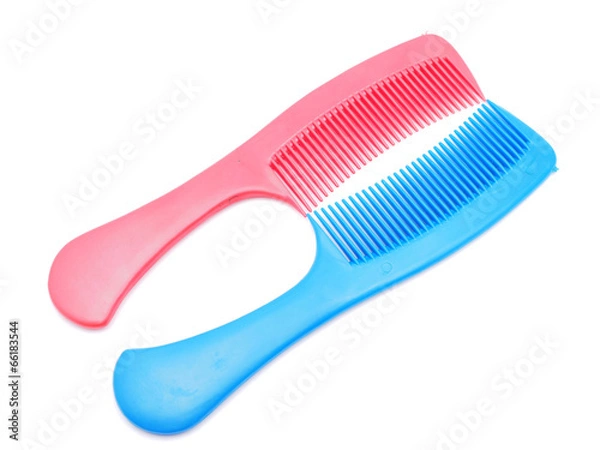 Fototapeta comb on a white background