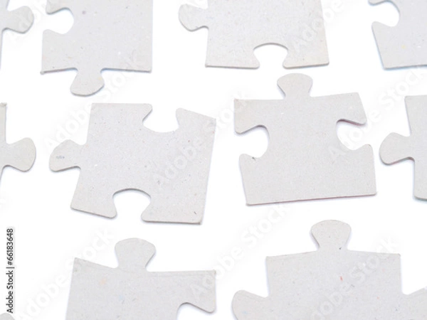 Fototapeta puzzle on white background