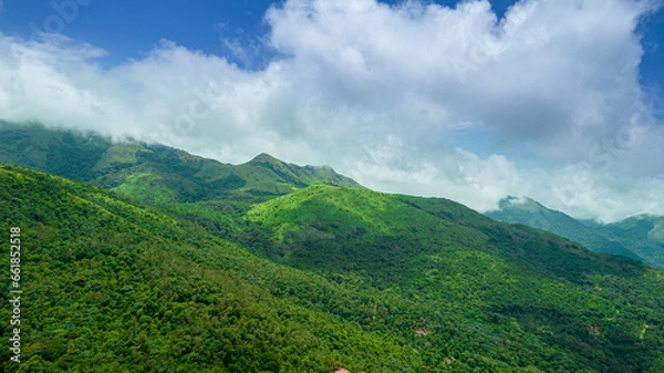 Fototapeta landscape with clouds