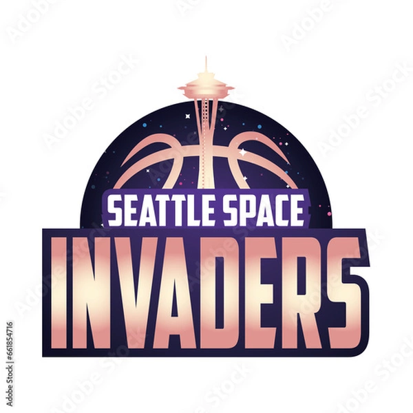 Fototapeta SEATTLE SPACE INVADERS