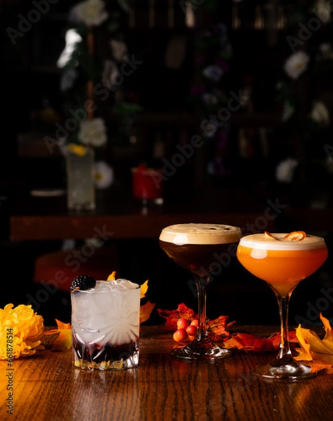 Obraz Blachberry Patch (Hocus Pocus), Expresso Martini, Orange Martini.