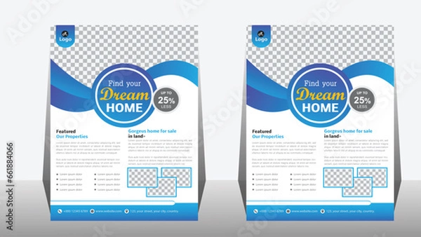 Obraz Real Estate flyer design