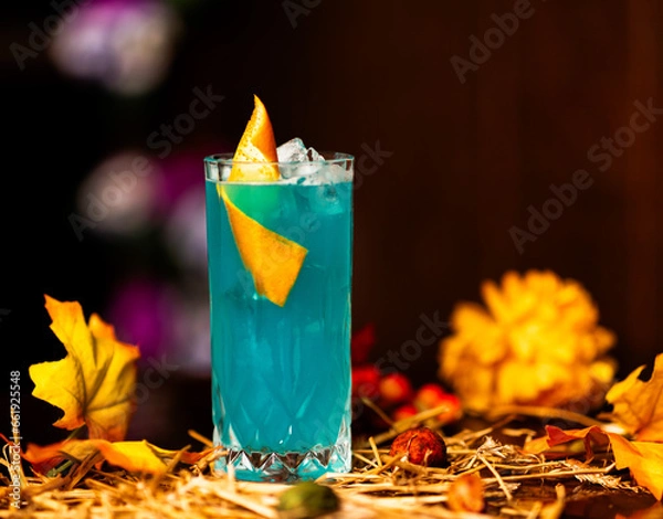Obraz Blue Fall Cocktail.