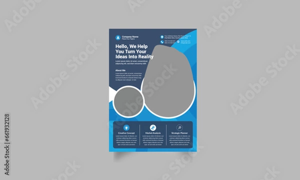 Fototapeta Corporate Flyer Design