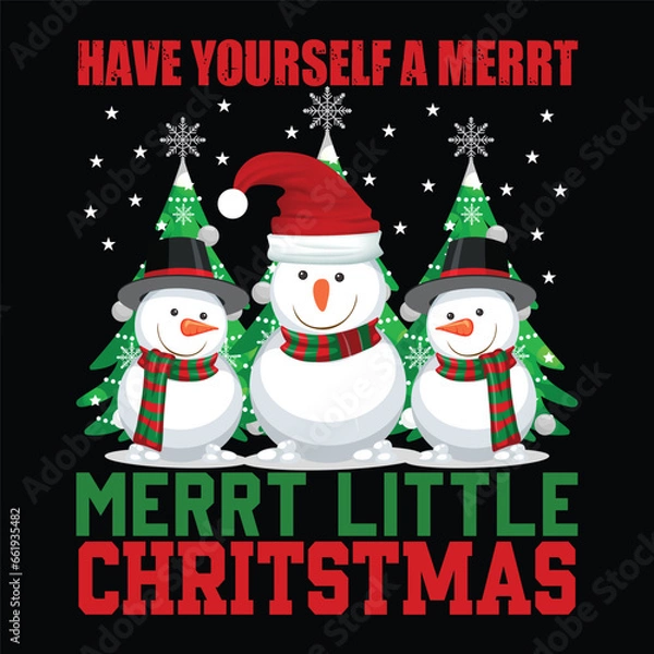 Obraz christmas tshirt design vector art