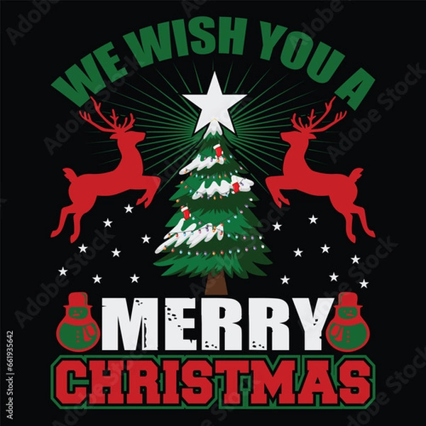 Obraz christmas tshirt design vector art
