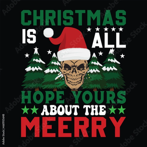 Obraz christmas tshirt design vector art