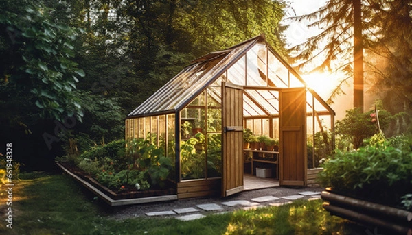 Obraz cozy greenhouse