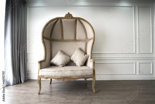 Fototapeta Brown sofa with luxurious look
