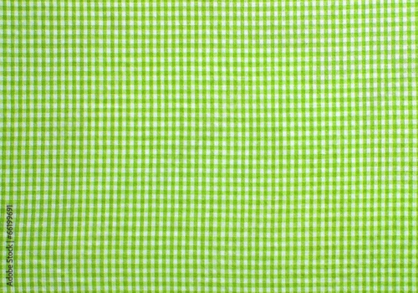 Fototapeta Grün und weiß karierter Hintergrund als Textur