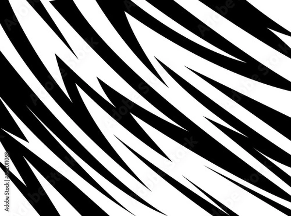 Fototapeta Abstract background with spikes and zigzag line pattern