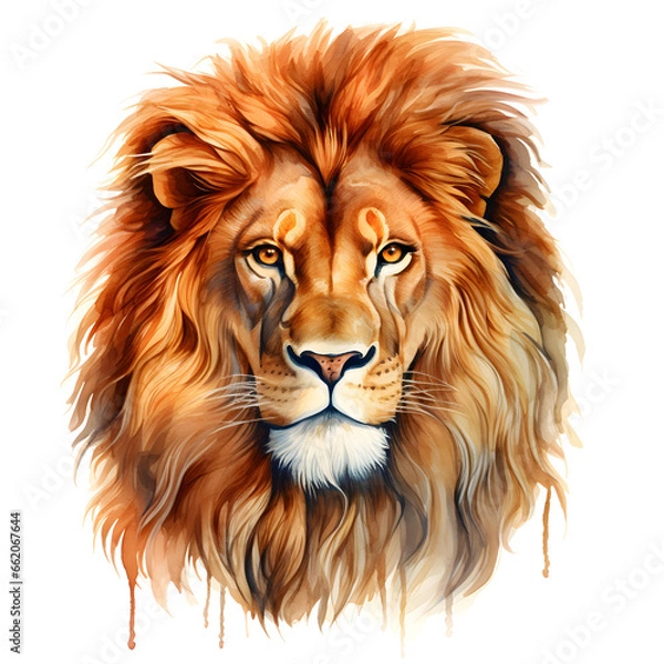 Obraz lion isolated on white