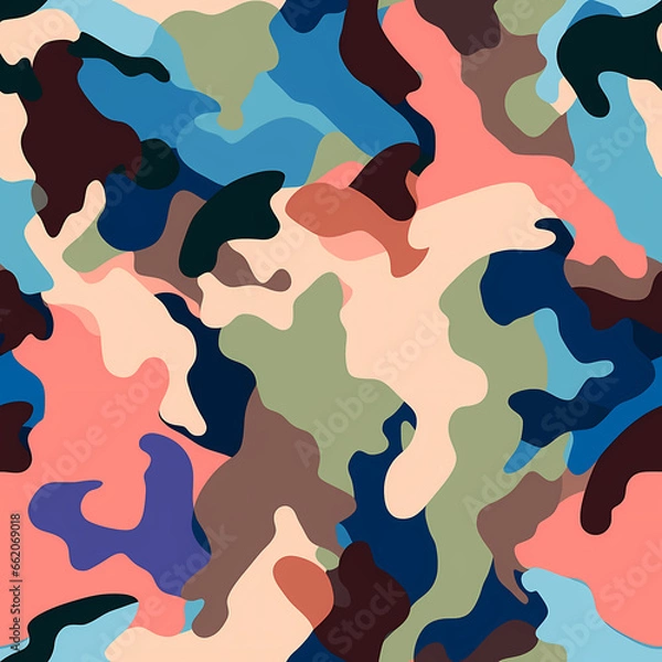 Obraz Camouflage pattern, seamless. Camo is classic and modern at the same time!