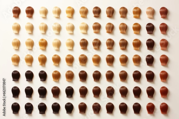 Obraz Hair color samples - ai generated