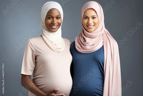 Obraz Pregnant Sisters - ai generated