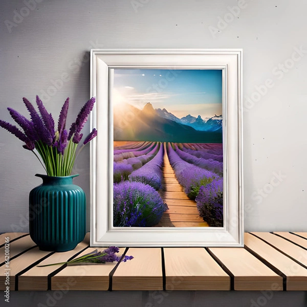 Fototapeta window with flowers