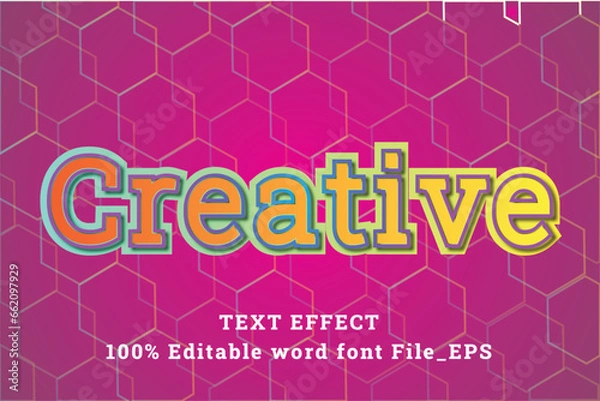 Obraz TEXT EFFECT CREATIVE